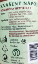 Kombucha kopřiva 2 detail fotografie